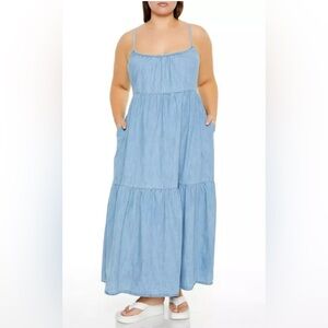 Forever 21 Light Denim Dress with pockets!!